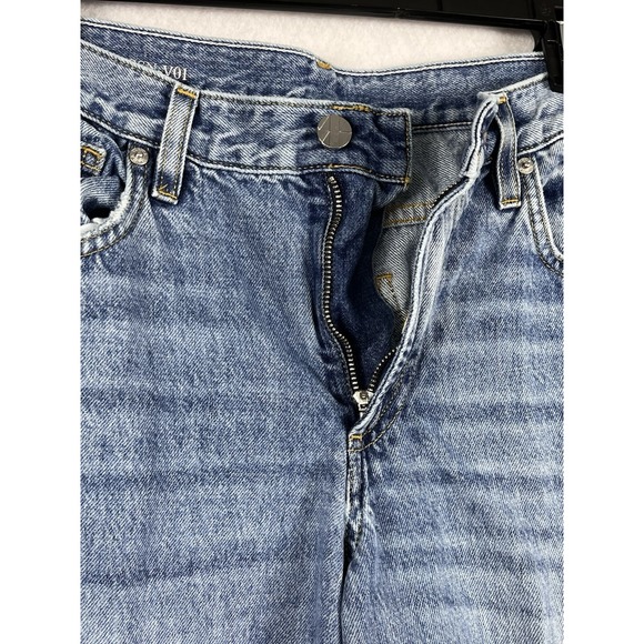 VIAVIA Made in Italy 100% Cotton Wide Leg Jeans Blue Size 25 - Picture 14 of 14